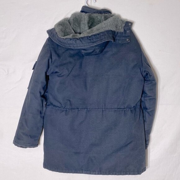 Vintage Mark’s Work Wearhouse Blue Canvas Down Filled Winter Utility Work Coat M - Picture 2 of 16